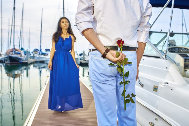 Demande mariage bateau avec lâcher de colombes Île-de-France